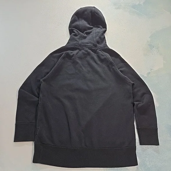 Polo Ralph Lauren Hoodie Men Small Black Funnel Neck Raglan Pullover Sweatshirt - Picture 2 of 10